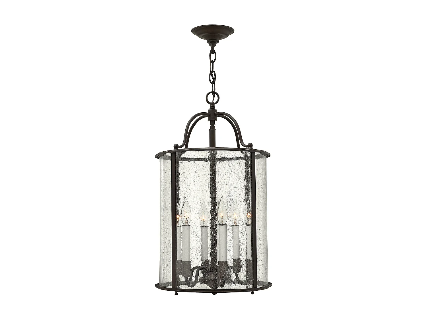 Elstead Gentry - Lanterna da soffitto grande a 6 luci Bronzo antico, E14