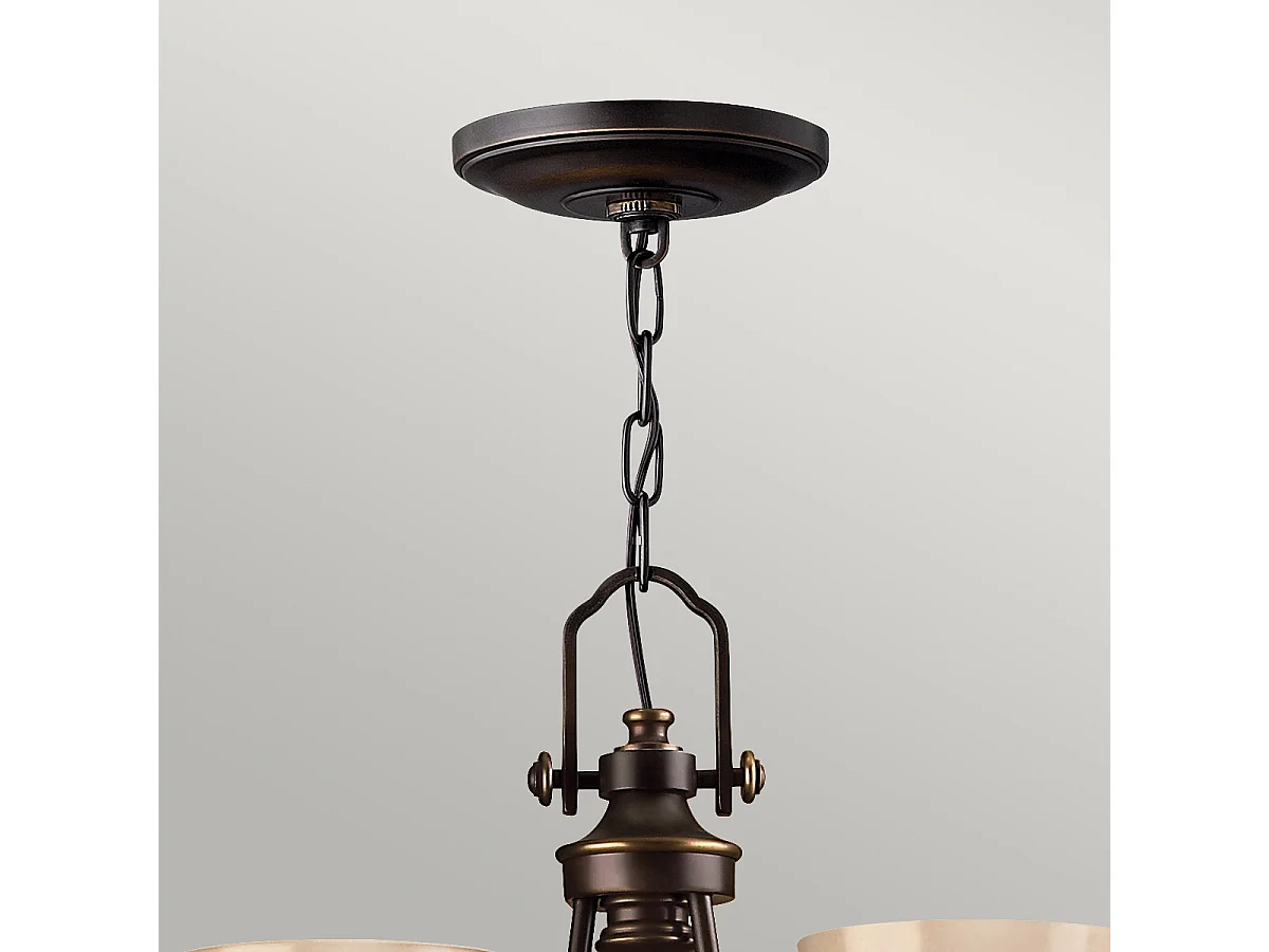 Elstead Mayflower - Multi Arm Kronleuchter 3 licht Olde Bronze Finish, E27