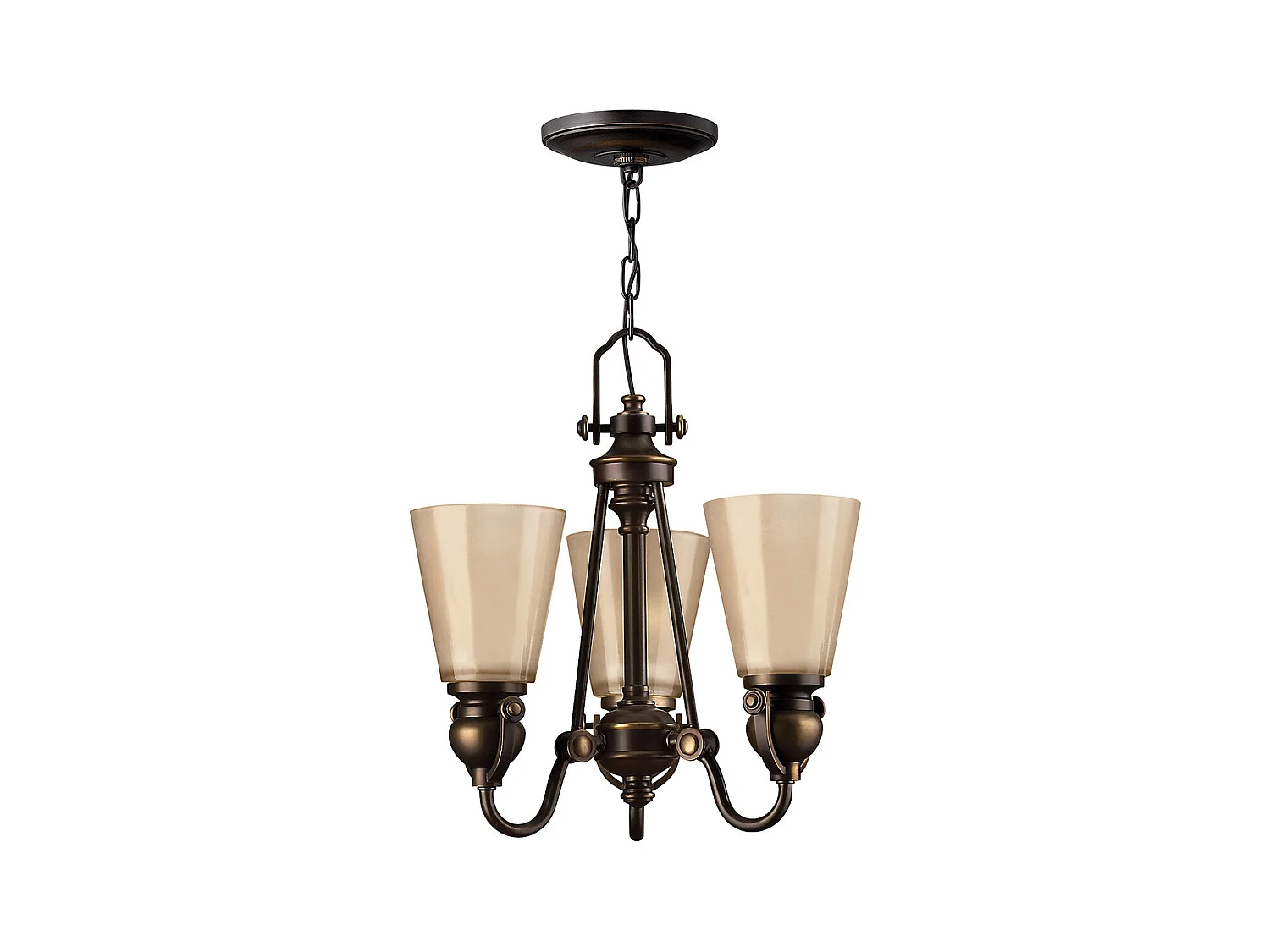 Elstead Mayflower - Multi Arm Kronleuchter 3 licht Olde Bronze Finish, E27