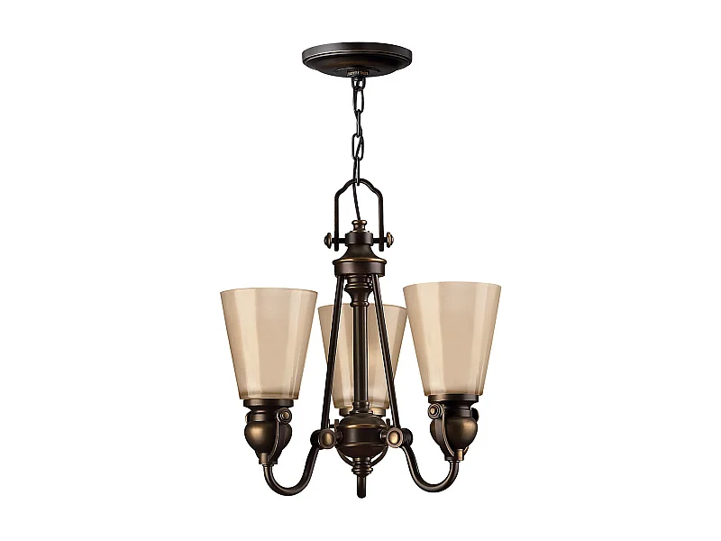 Elstead Mayflower - Lampadario Multi Braccio 3 Luci Finitura Bronzo Antico, attacco E27