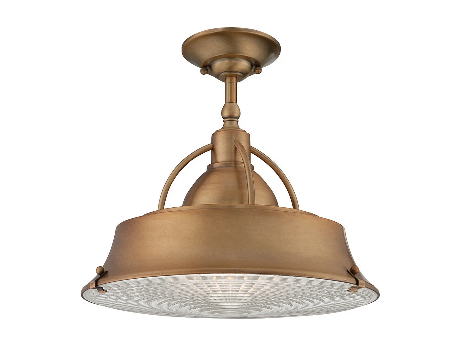 Elstead Luminaire suspendu à 2 ampoules à dôme en cuivre, E27