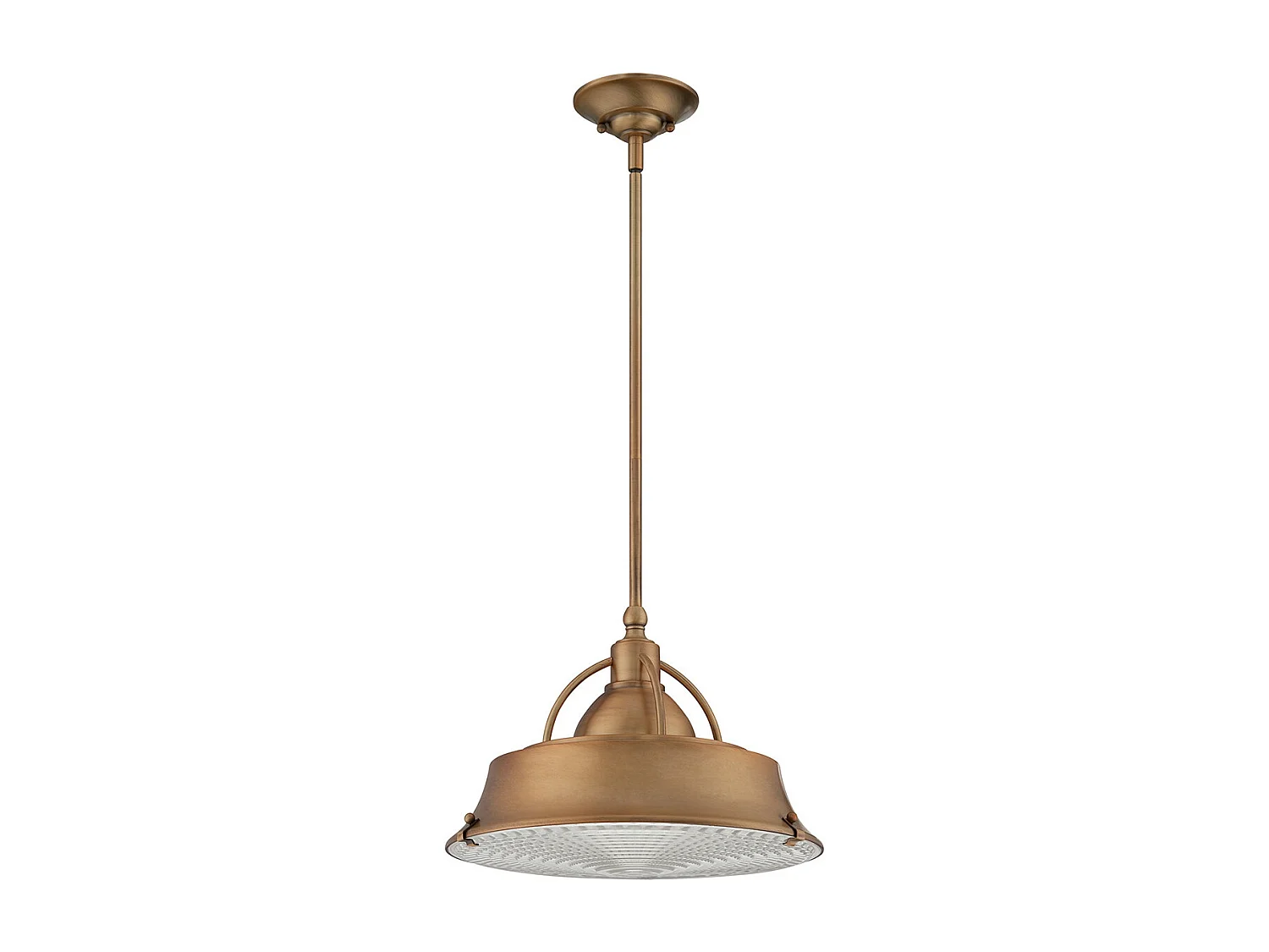 Elstead Luminaire suspendu à 2 ampoules à dôme en cuivre, E27