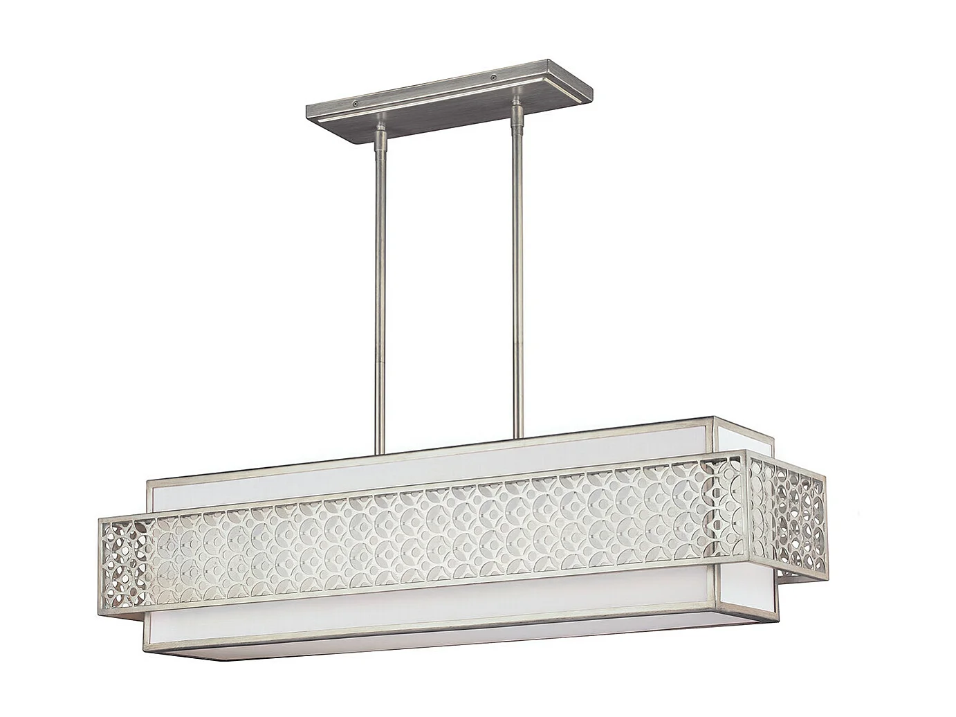 Elstead Kenney - 5 licht Ceiling Island Kronleuchter Anhänger Bar licht Silver, E27