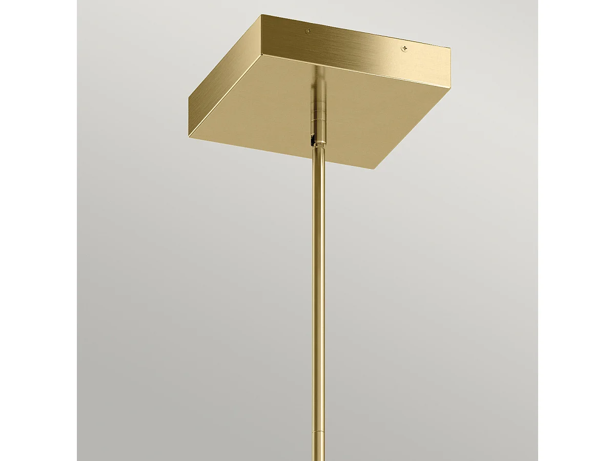 Elstead Kichler Ciri Plafoniera a sospensione a LED integrata bianca con oro champagne, 3000K