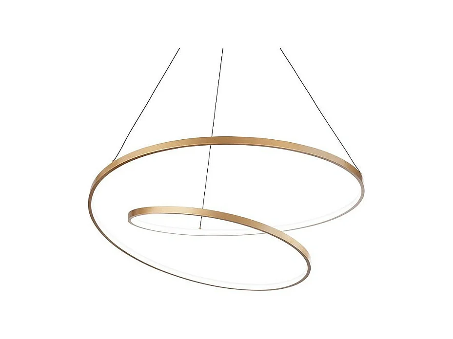 Ideal Lux OZ Plafonnier LED intégré 80 cm en laiton 2700 K