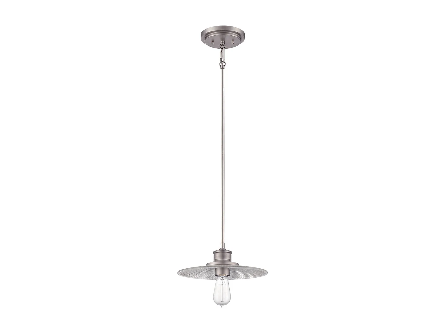 Elstead Admiral 1 Light Dome Tak Mini Pendel Antik Nickel, E27