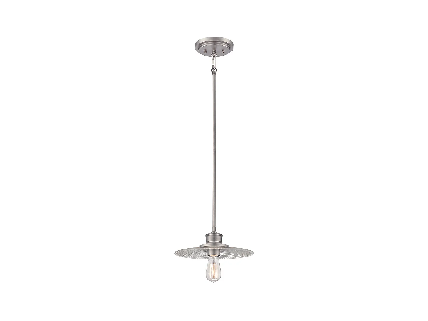 Elstead - 1 licht Dome Decke Mini Anhänger Antik Nickel, E27