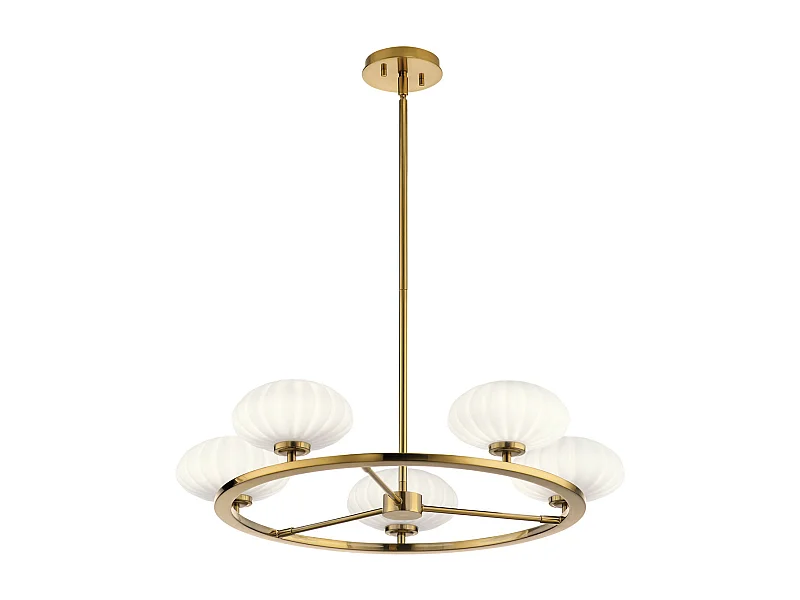 Elstead Kichler Pim Globe Pendel-Deckenleuchte Fox Gold, 3000K, IP44