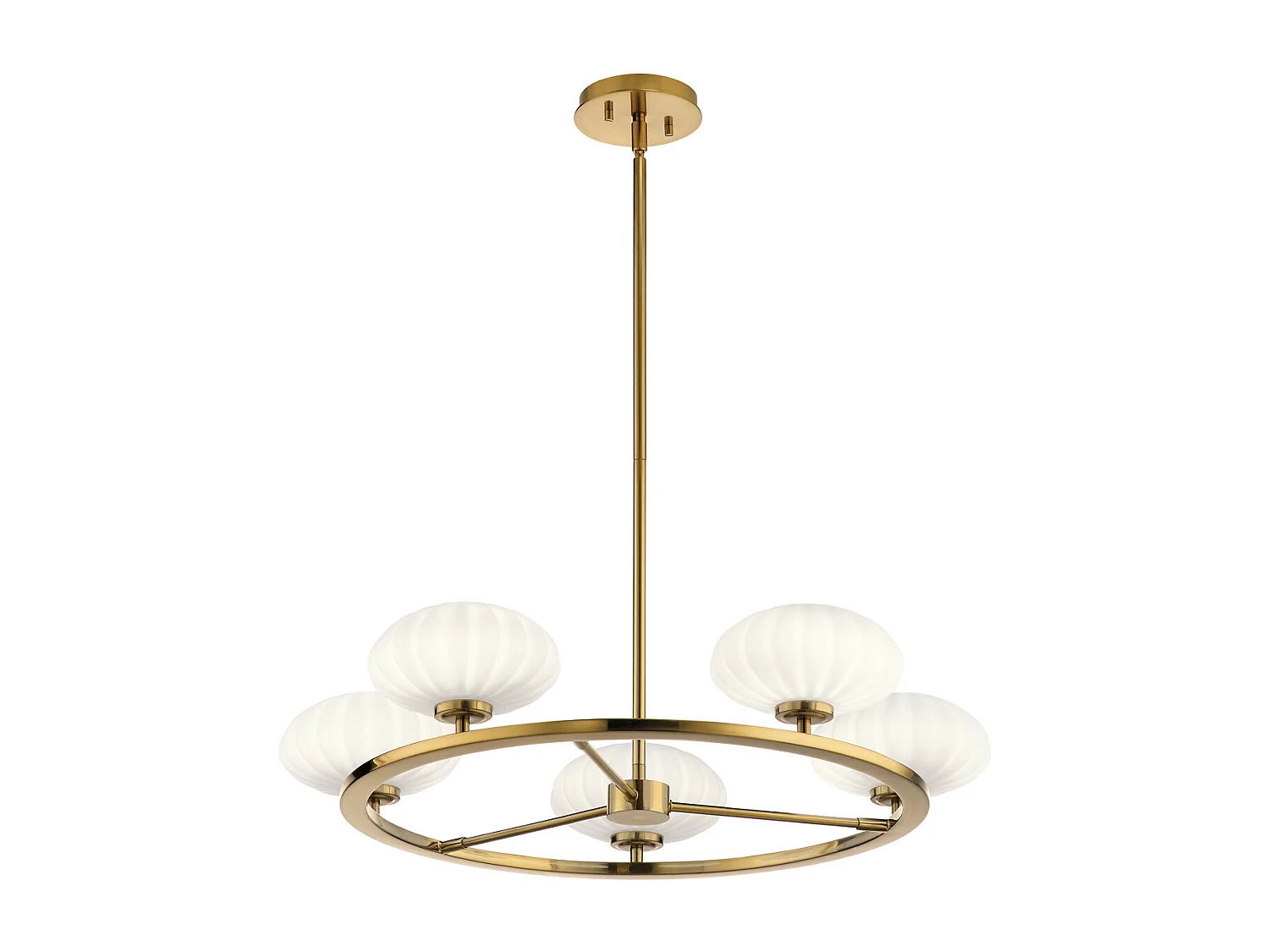 Elstead Kichler Pim Globe Pendel-Deckenleuchte Fox Gold, 3000K, IP44