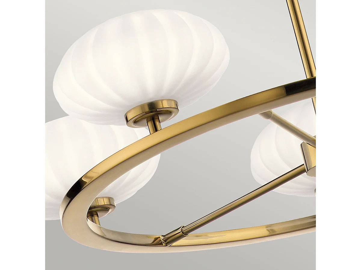 Elstead Kichler Pim Globe Pendel-Deckenleuchte Fox Gold, 3000K, IP44