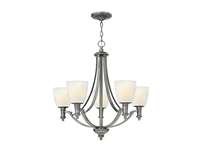 Elstead Truman - 5 leichte mehrarmige Kronleuchter Antik Nickel Finish, E27