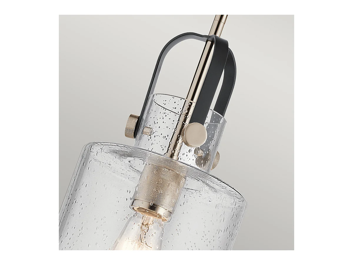 Elstead Kichler Kitner Plafonnier Dome Suspension Nickel Poli
