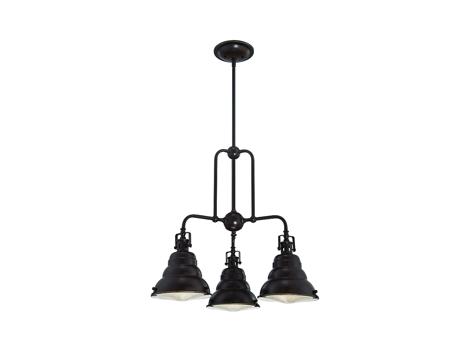 Elstead - 3 licht Pendant Bar Kronleuchter licht Palladian Bronze, E27