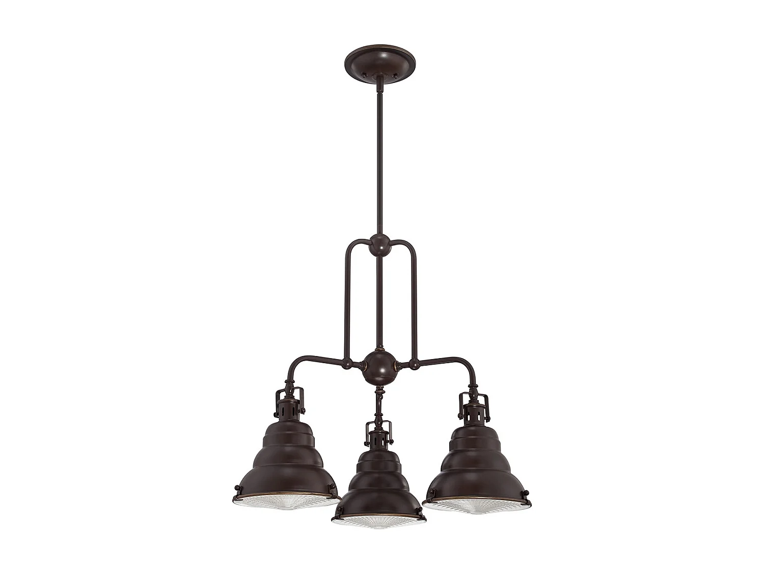 Elstead - 3 licht Pendant Bar Kronleuchter licht Palladian Bronze, E27