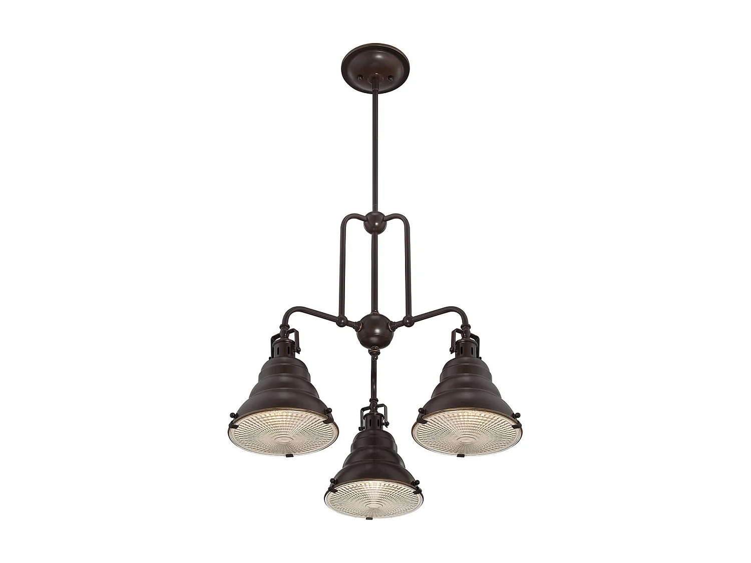 Elstead - 3 licht Pendant Bar Kronleuchter licht Palladian Bronze, E27