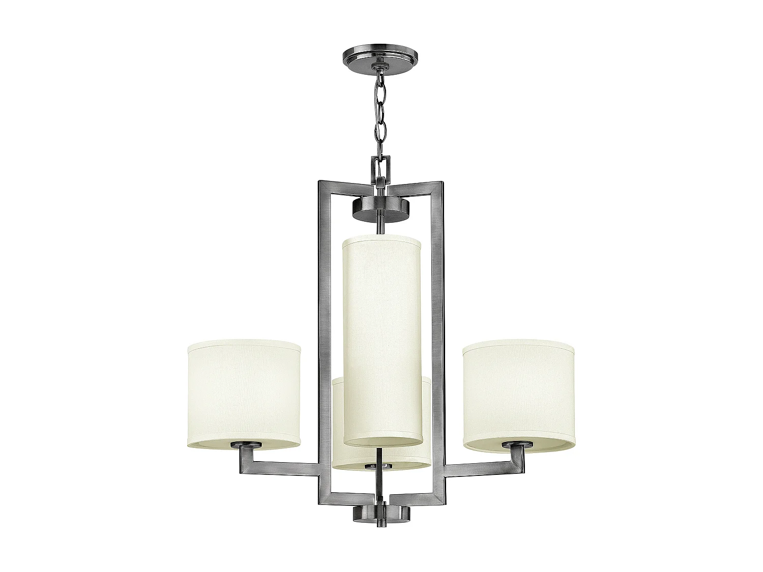 Elstead Hampton 4 Lätt taklampa med flera armar antika nickel, E27