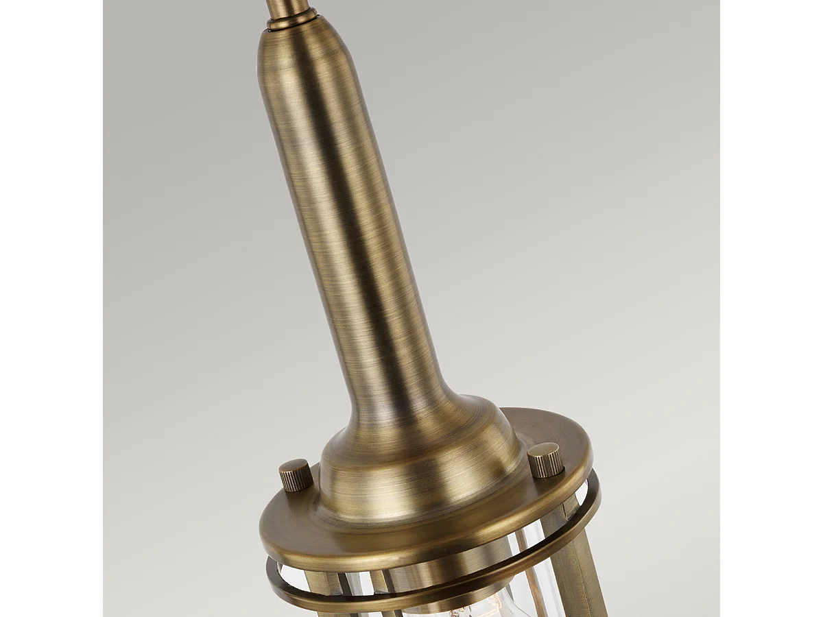 Urban Restoration Feiss 1 Luce Sospensione Ottone Antico Scuro IP44