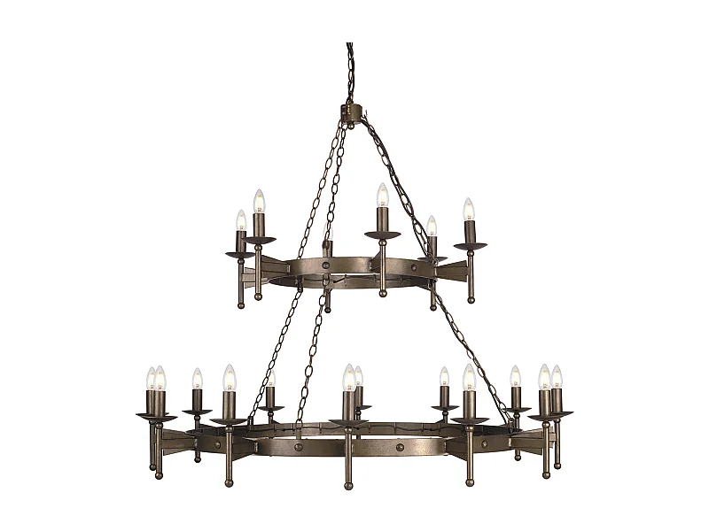 Elstead Cromwell - Lampadario a 18 luci