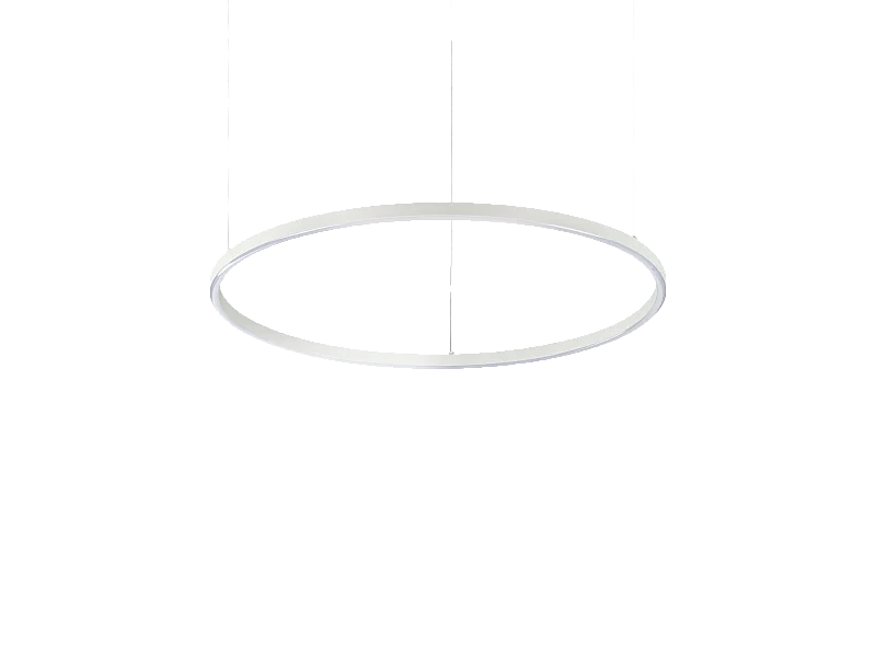 Ideal Lux ORACLE SLIM Lampada da soffitto a sospensione LED rotonda integrata dimmerabile 4000K da 70 cm, bianca