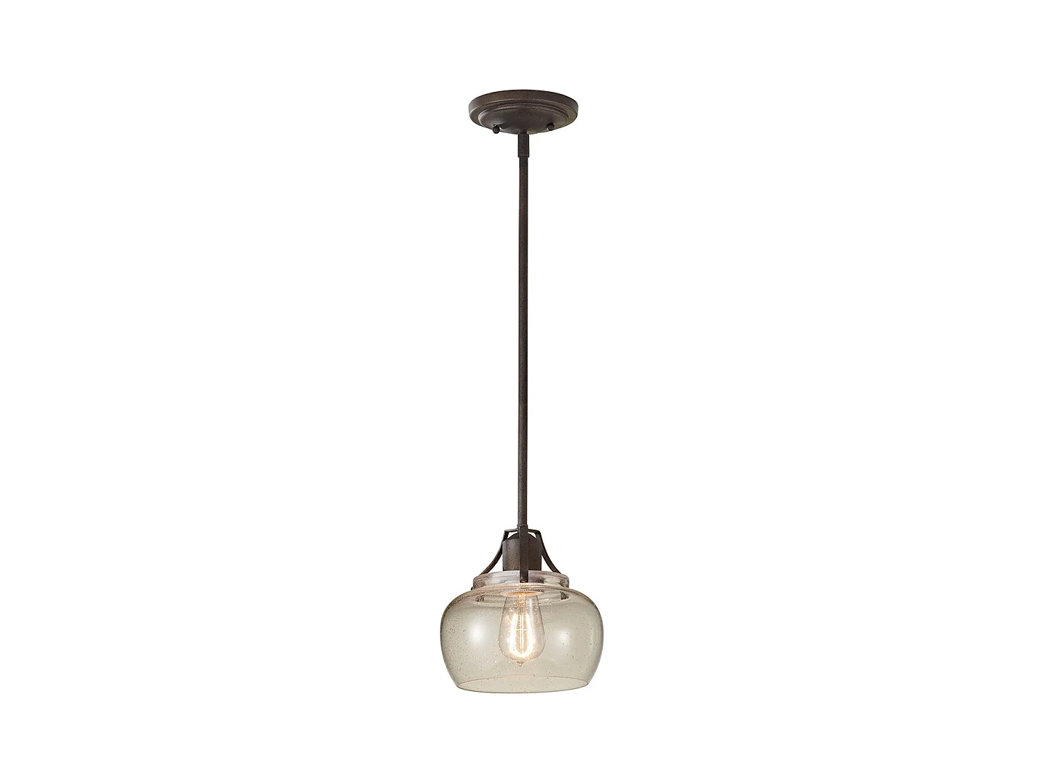 Elstead Urban Renewal - Sospensione Mini Soffitto Cupola 1 Luce Ruggine, Ferro, E27