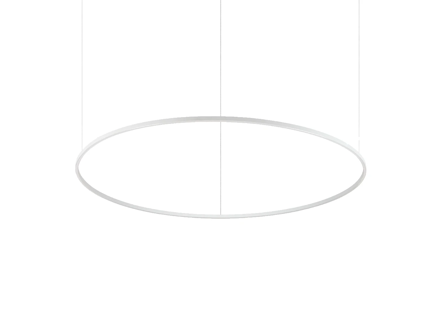 Ideal Lux ORACLE SLIM Lampada da soffitto a sospensione LED rotonda integrata dimmerabile 4000K da 150 cm, bianca