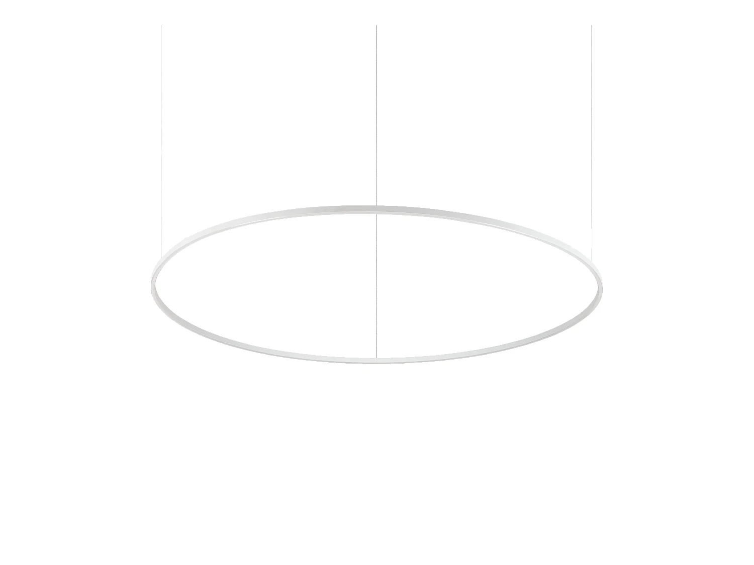 Ideal Lux ORACLE SLIM 150cm dimmbare 4000K runde integrierte LED-Pendelleuchte, weiß