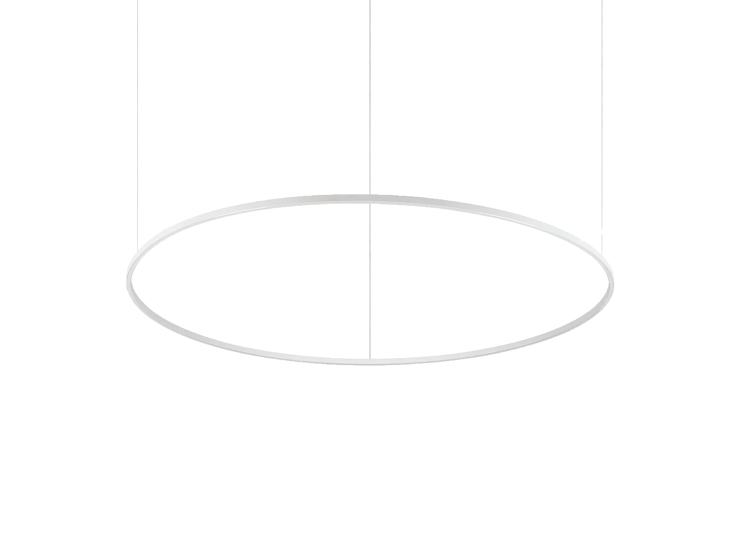 Ideal Lux ORACLE SLIM Lampada da soffitto a sospensione LED rotonda integrata dimmerabile 4000K da 150 cm, bianca