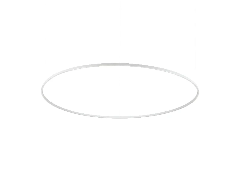 Ideal Lux ORACLE SLIM Lampada da soffitto a sospensione LED rotonda integrata dimmerabile 4000K da 150 cm, bianca