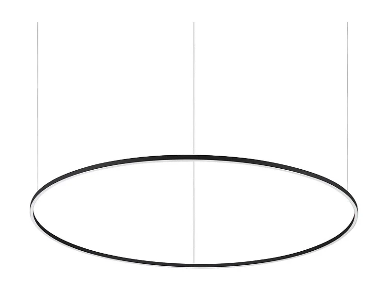 Ideal Lux ORACLE SLIM 150 cm nicht dimmbar 2700 K runde integrierte LED-Deckenleuchte schwarz