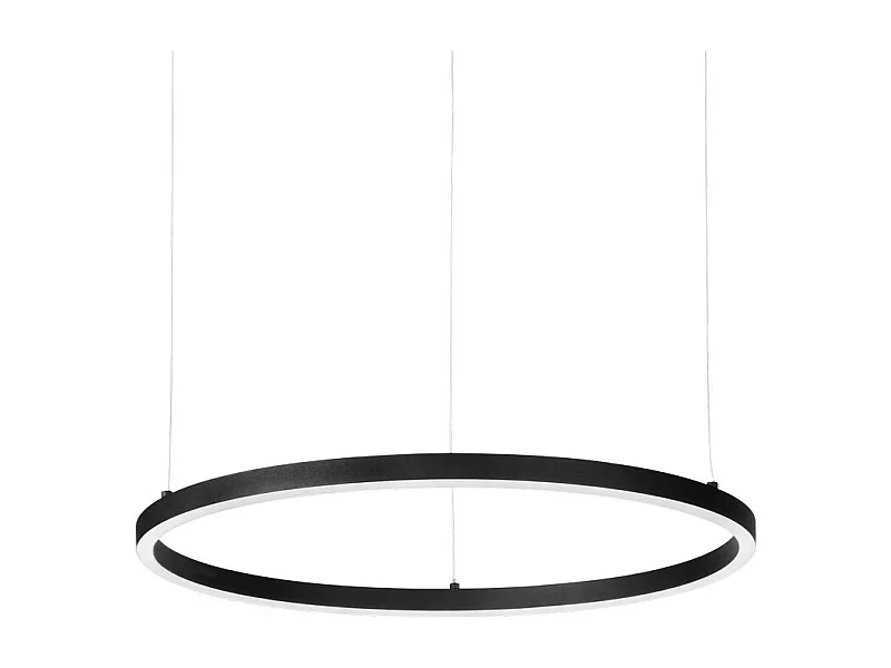 Ideal Lux ORACLE SLIM 50cm dimmbare 4000K runde integrierte LED-Pendelleuchte in Schwarz
