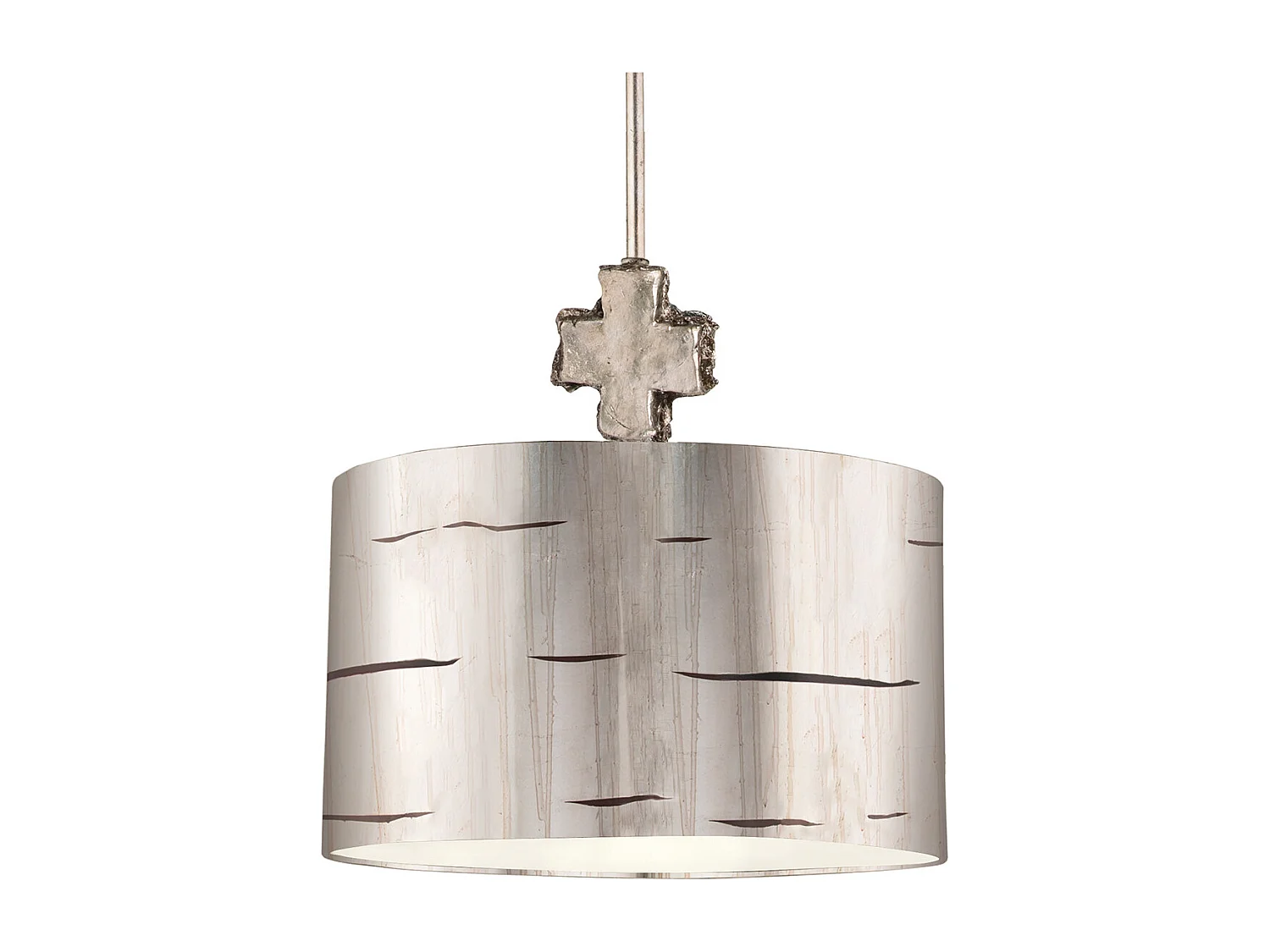 Elstead Fragment - 1 leichter mittlerer Anhänger im Alter von Silber, E27