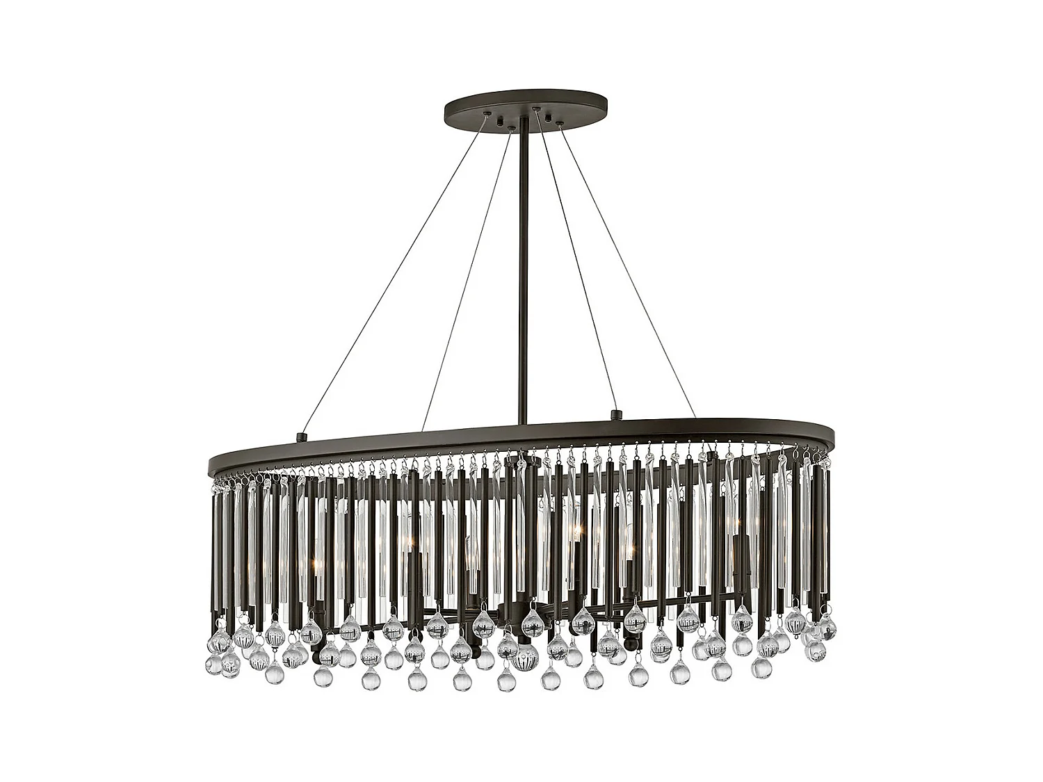 Elstead Piper - Lampadario a 6 luci a soffitto Lampadario a sospensione Bar Espresso, E14