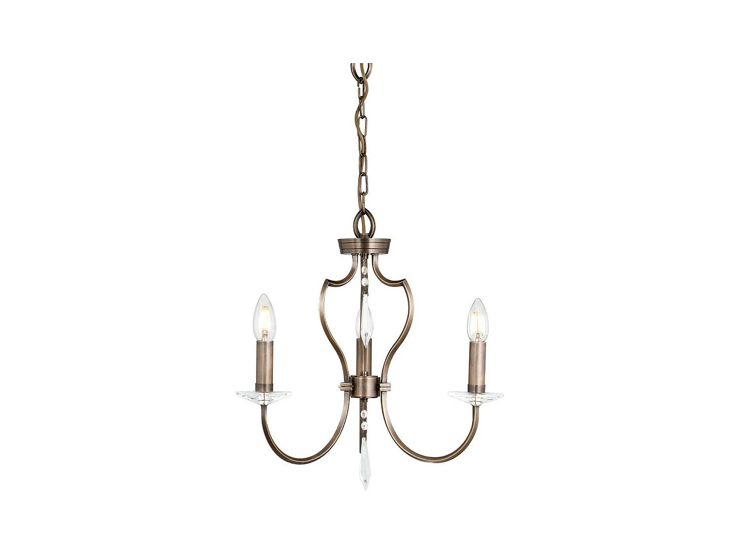 Elstead Pimlico - Kronleuchter 3 licht Dark Bronze Finish, E14
