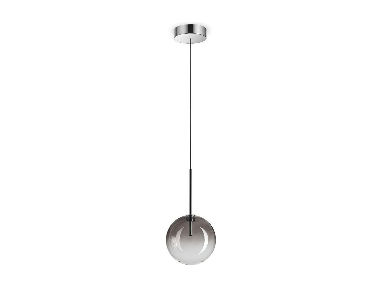 Ideal Lux EQUINOXE Plafonnier Globe 15 cm Gris Fumé