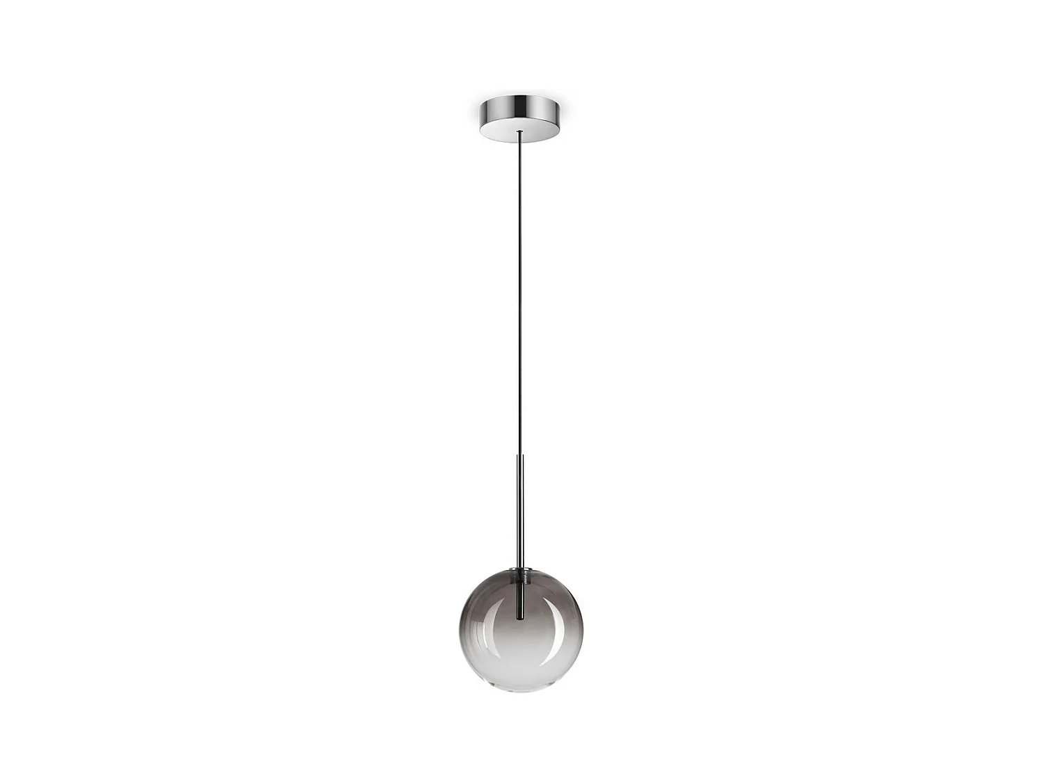 Ideal Lux EQUINOXE Plafonnier Globe 15 cm Gris Fumé