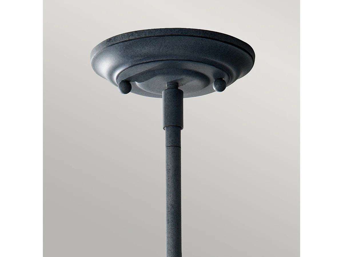 Elstead Urban Renewal 1 ljus takhänge vittrad zink, opalglas, E27