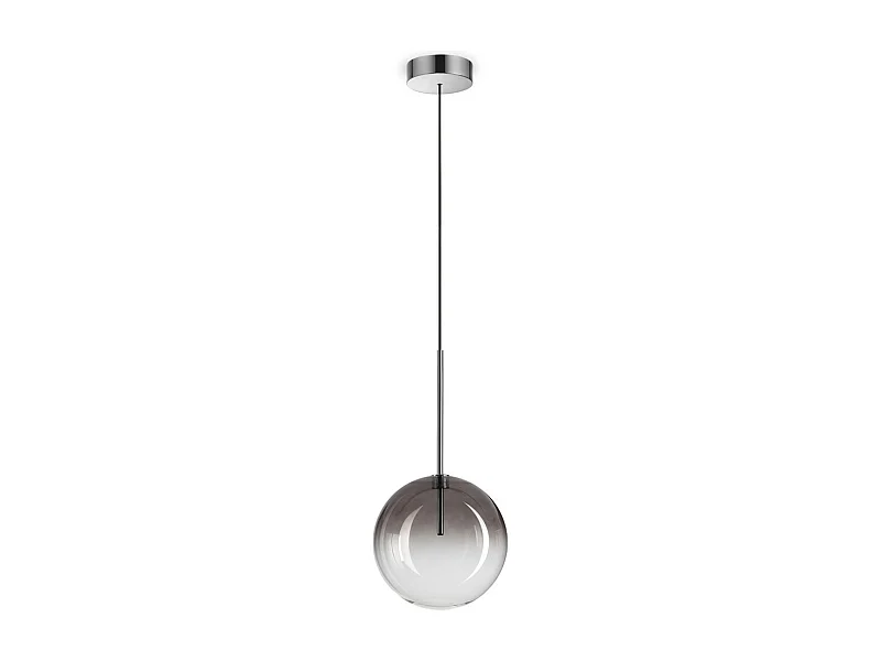 Ideal Lux EQUINOXE 20cm Globe Pendel-Deckenleuchte Rauchgrau