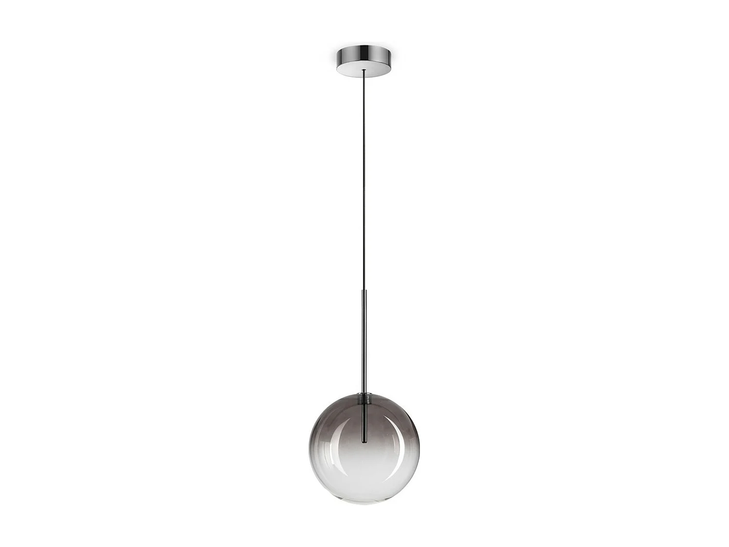 Ideal Lux EQUINOXE Plafonnier Globe 20 cm Gris Fumé