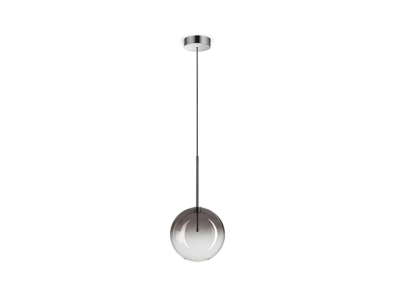 Ideal Lux EQUINOXE Plafonnier Globe 20 cm Gris Fumé