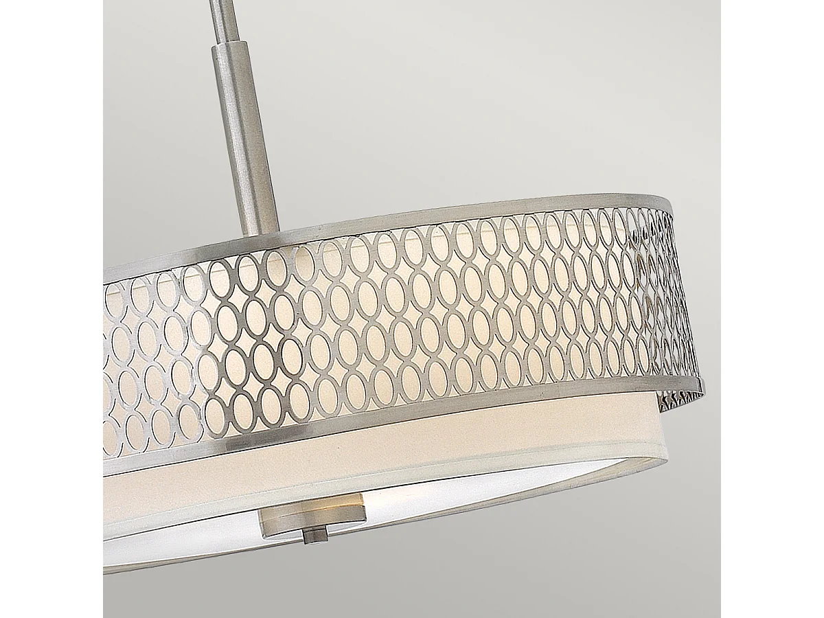 Jules Pendente Hinkley Fredrick Ramond 3 luci / Nichel spazzolato semi-incasso