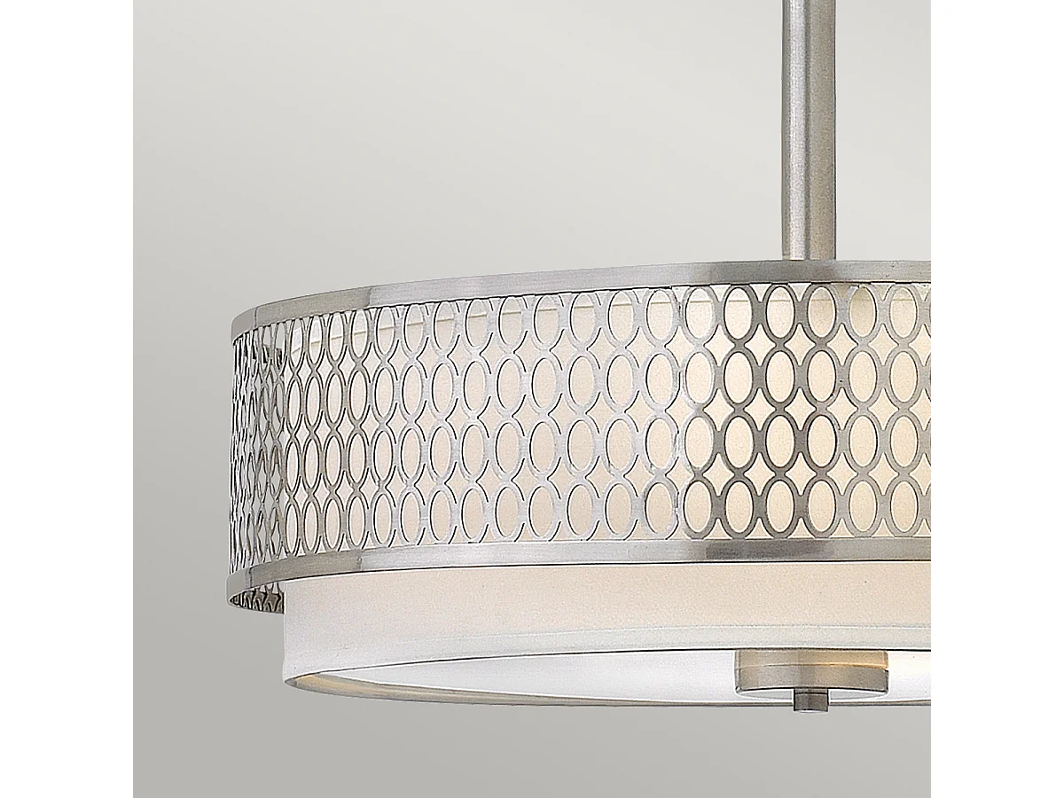 Jules Pendente Hinkley Fredrick Ramond 3 luci / Nichel spazzolato semi-incasso