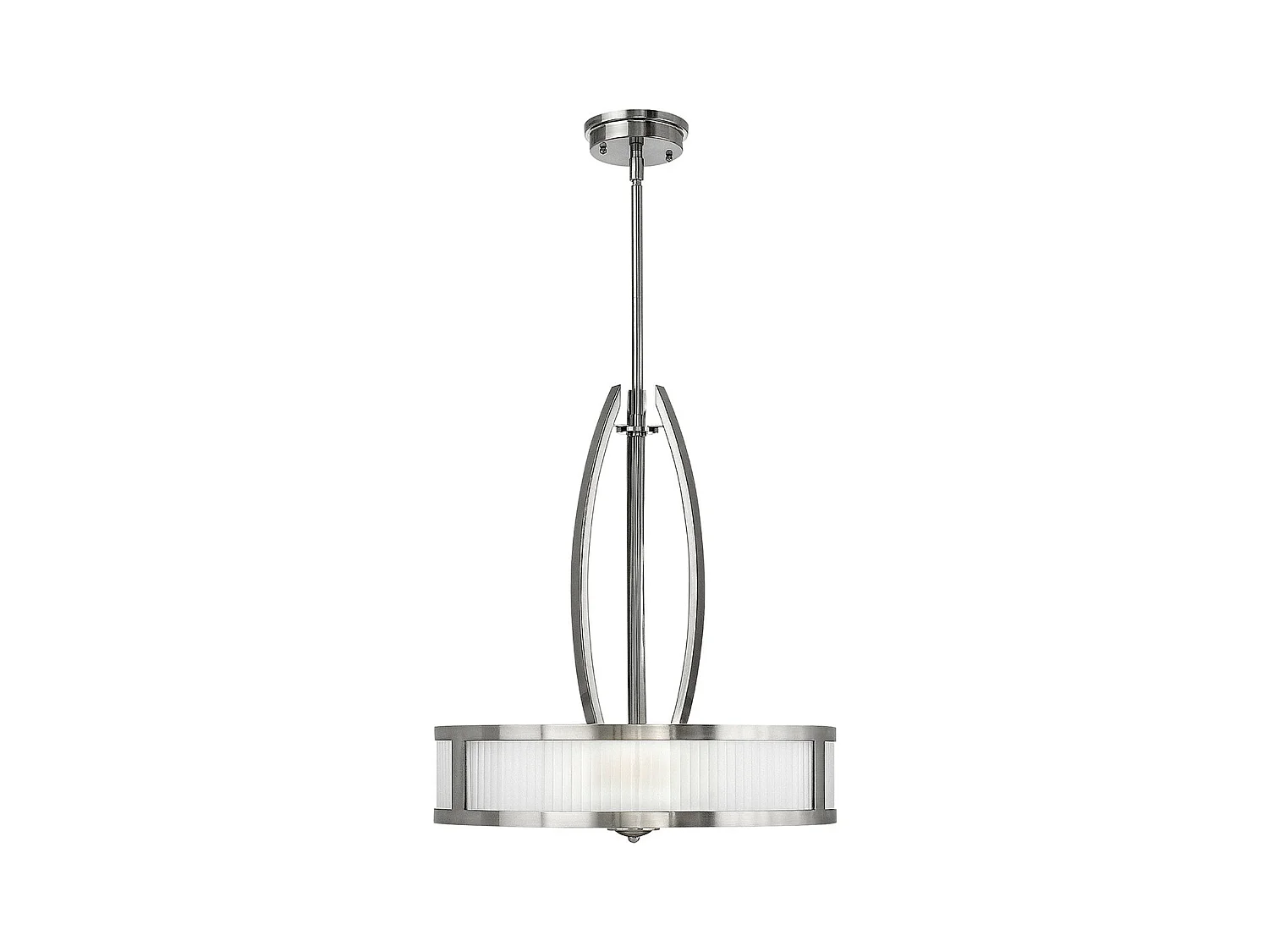 Elstead Meridian 3 ljus takhänge Borstad nickel, E27