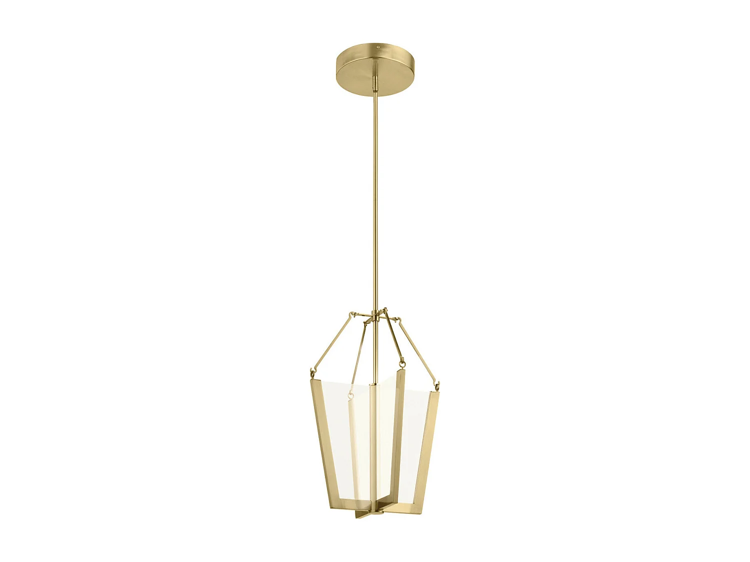 Elstead Kichler Calters Integrierte LED-Pendel-Deckenleuchte Champagnergold, 3000K