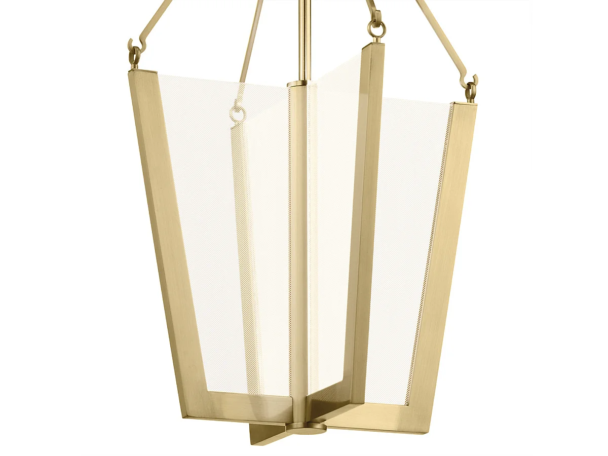 Elstead Kichler Calters Integrierte LED-Pendel-Deckenleuchte Champagnergold, 3000K