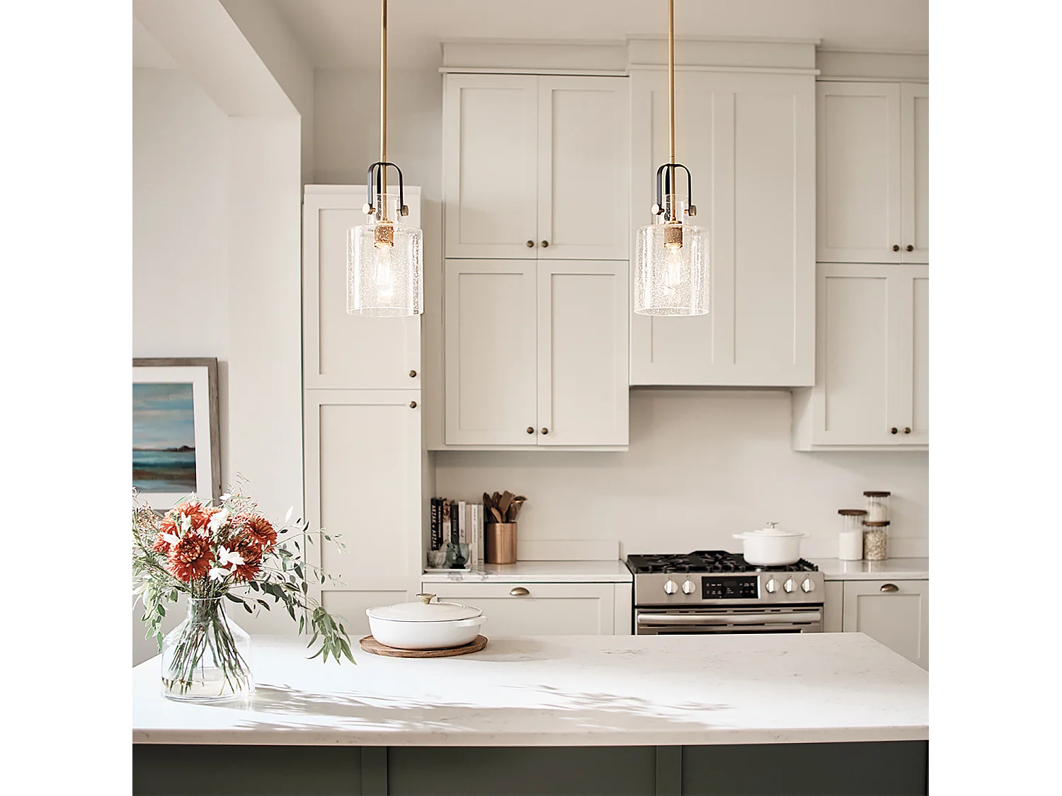 Elstead Kichler Kitner Dome Pendel-Deckenleuchte Messing natur