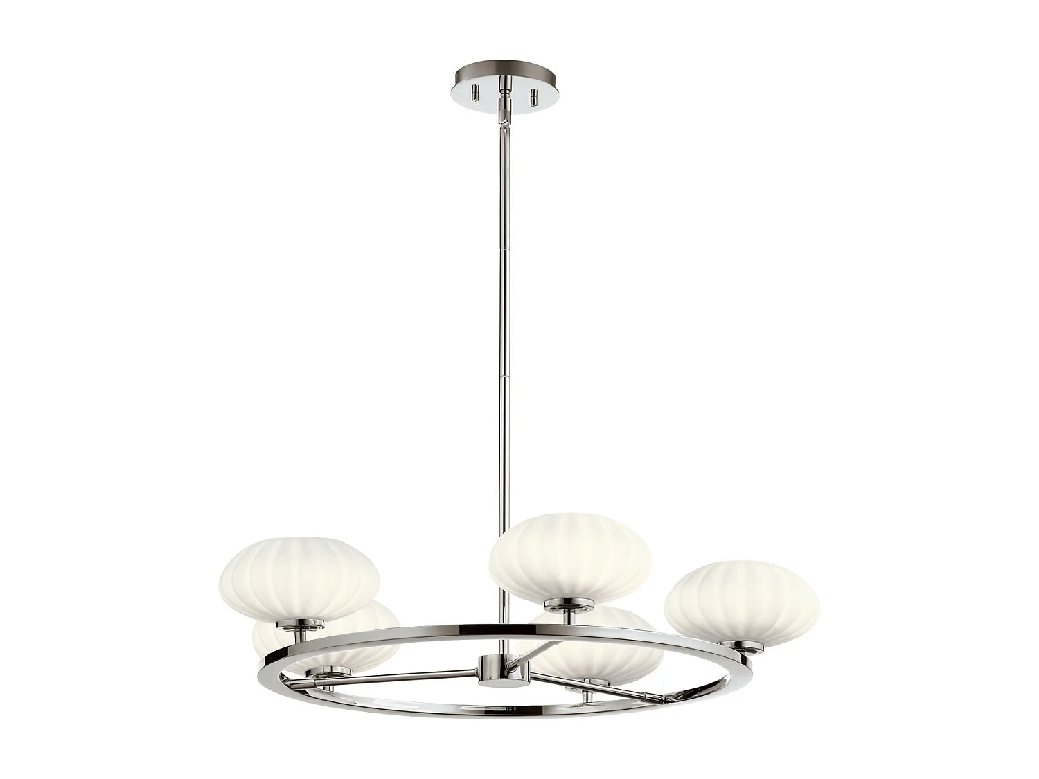 Elstead Kichler Pim Globe Pendel-Deckenleuchte Chrom poliert, 3000K, IP44