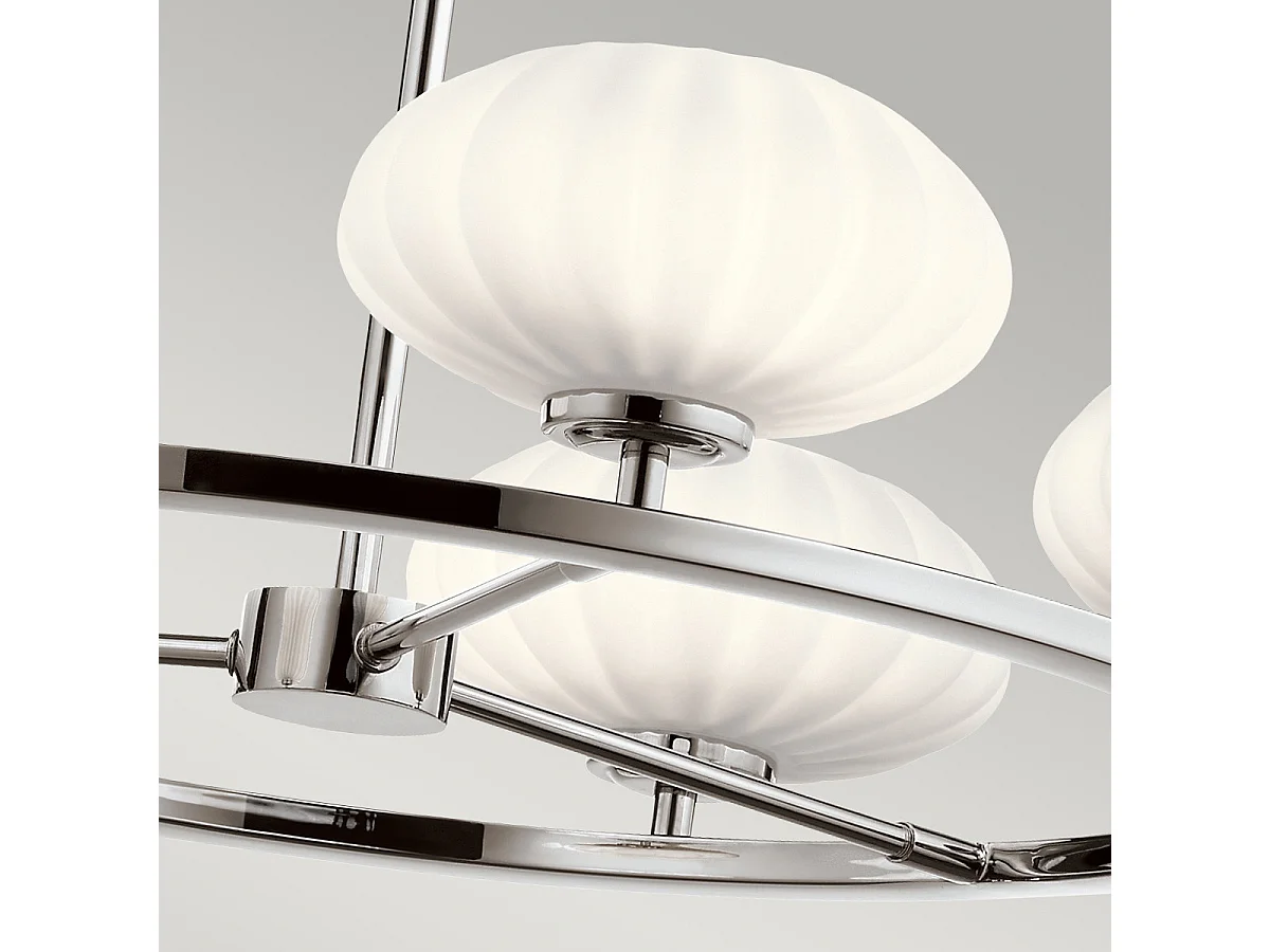 Elstead Kichler Pim Globe Pendel-Deckenleuchte Chrom poliert, 3000K, IP44