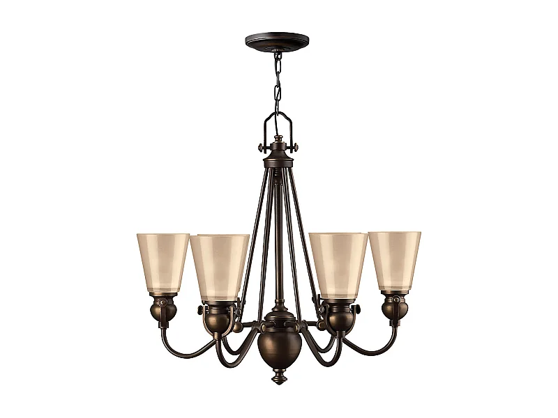 Elstead Mayflower - Lampadario a 6 luci multibraccio finitura bronzo antico, attacco E27