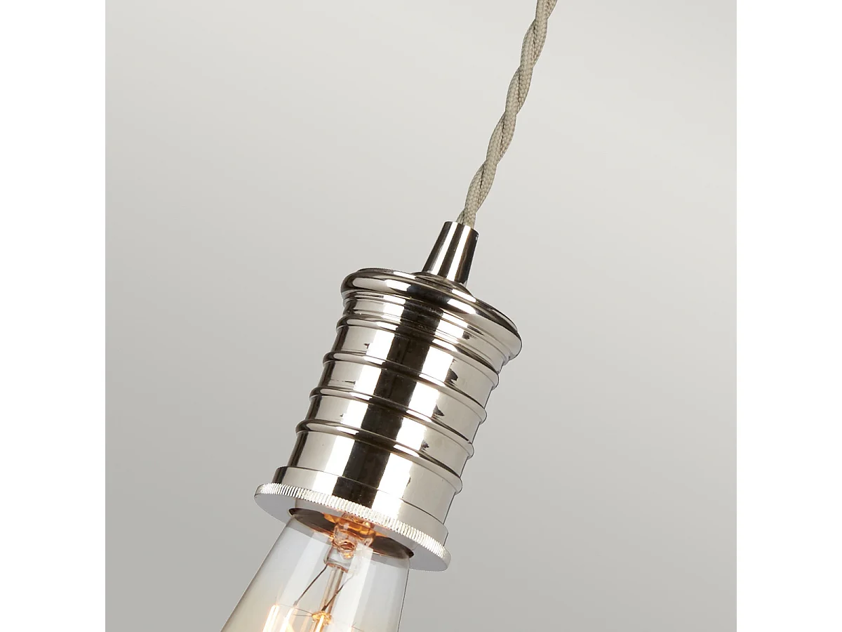 Elstead Douille 1 ljus takhänge polerad nickel, E27