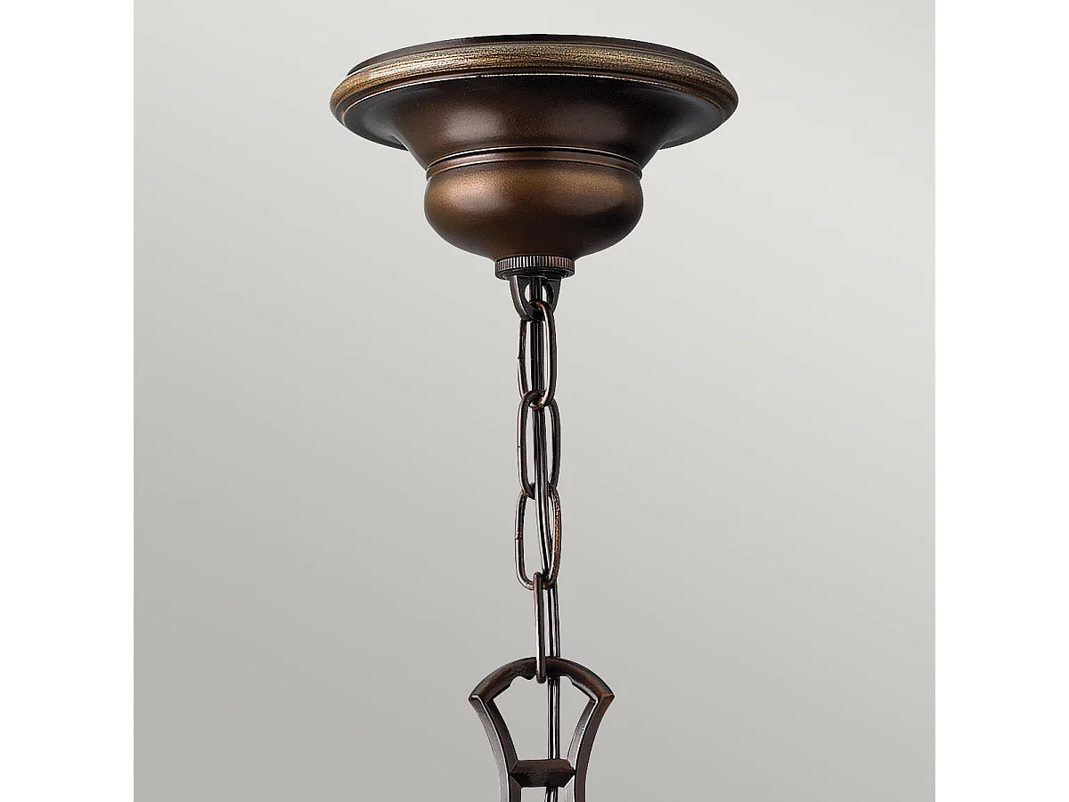 Elstead Cello - Lampadario a 6 luci multibraccio finitura bronzo antico, attacco E27